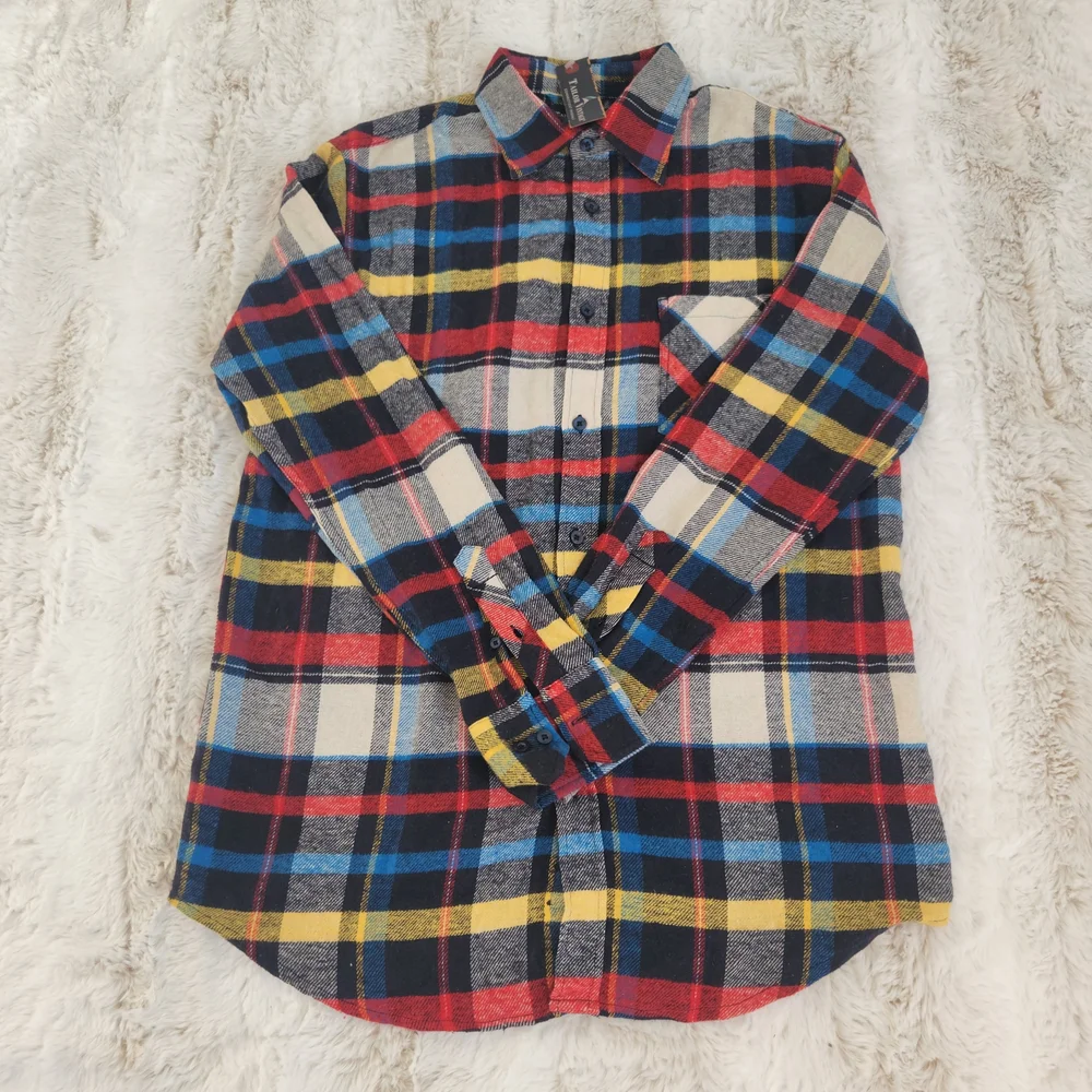 Tailor Vintage Multicolor Plaid Button Down Casual Shirt Size M. - Picture 4 of 9